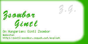 zsombor gintl business card